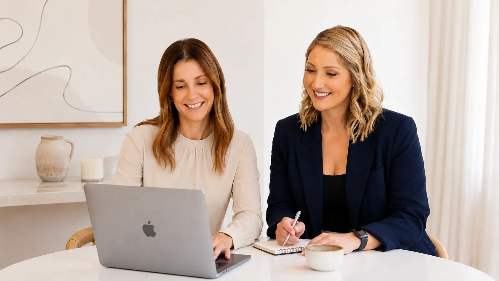 Renee and Claire, founders of Corporate Health Co.