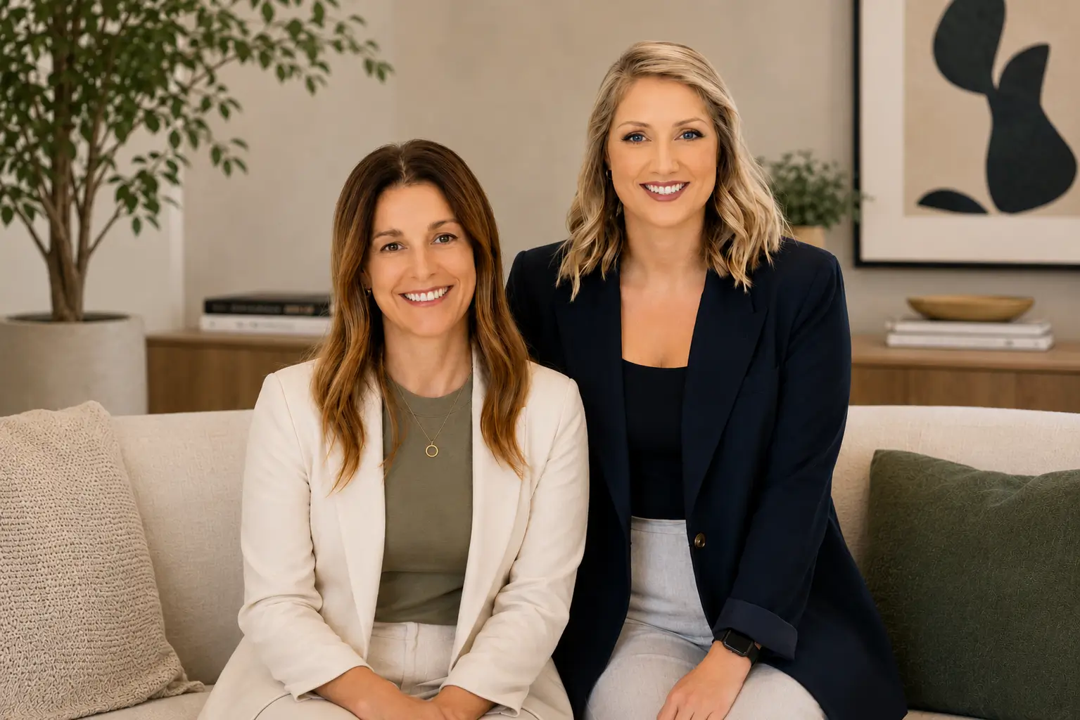 Renee and Claire, co-founders of Corporate Health Co., Melbourne