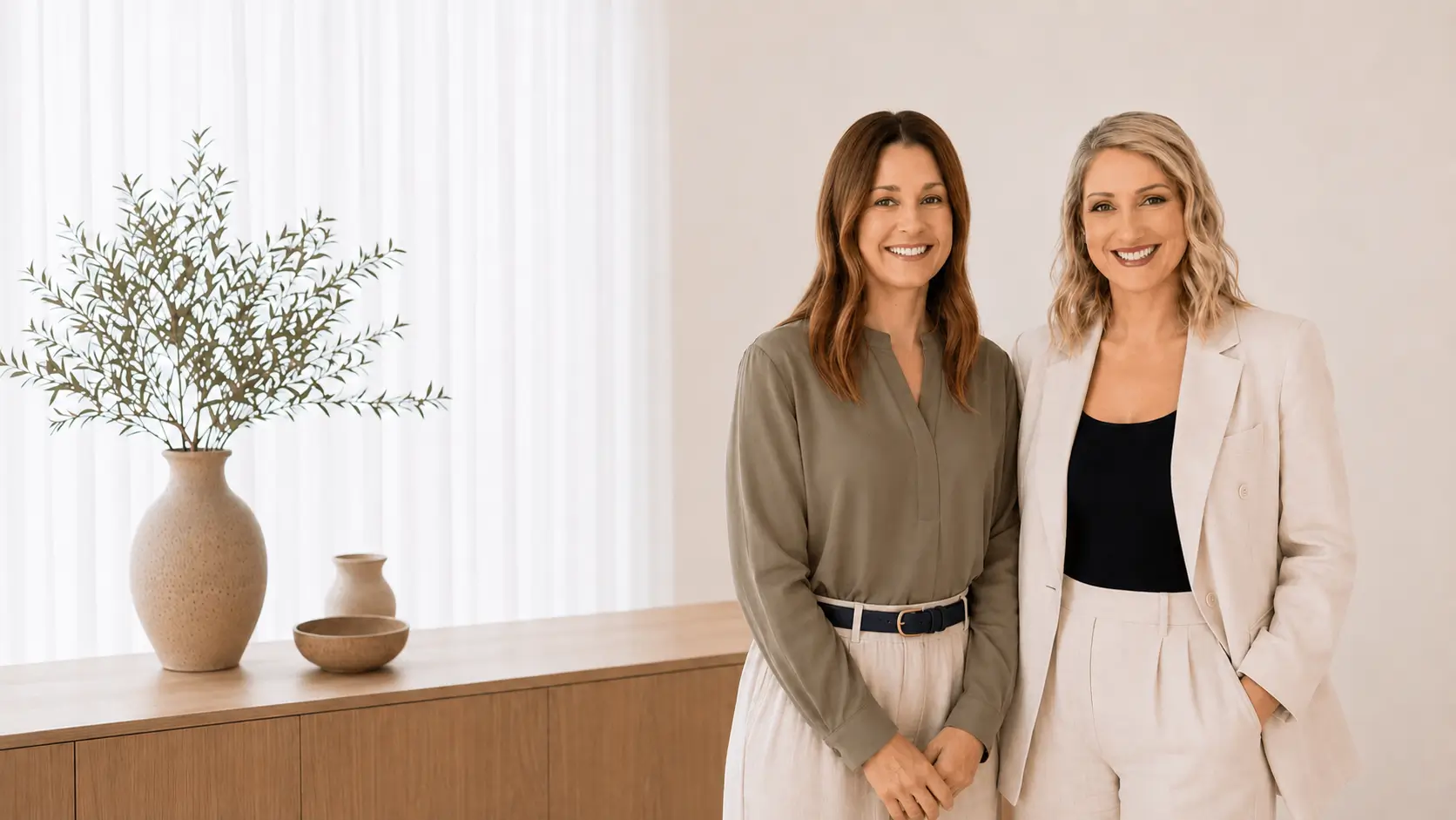 Renee and Claire, founders of Corporate Health Co.
